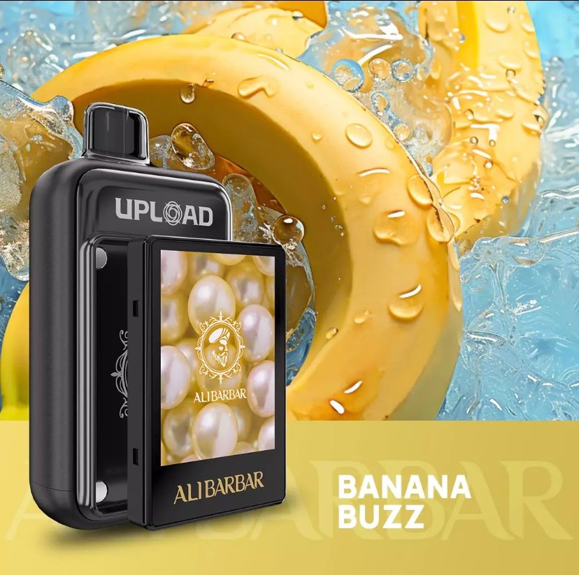 ALIBARBAR UPLOAD 25000 PUFFS – Banana Buzz 1 ALIBARBAR UPLOAD 25000 PUFFS – Banana Buzz
