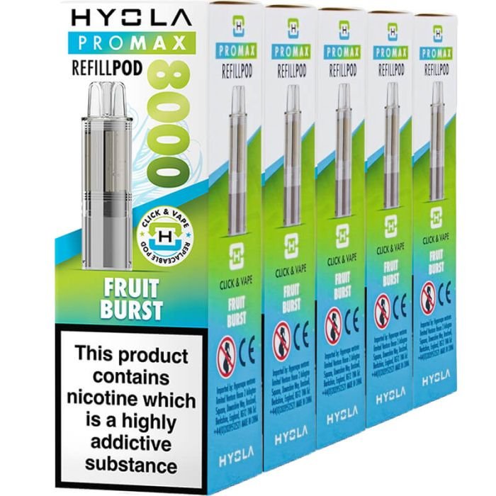 Hyola Pro Max 8000 pod & refill 5 pack 1 Hyola Pro Max 8000 pod & refill 5 pack