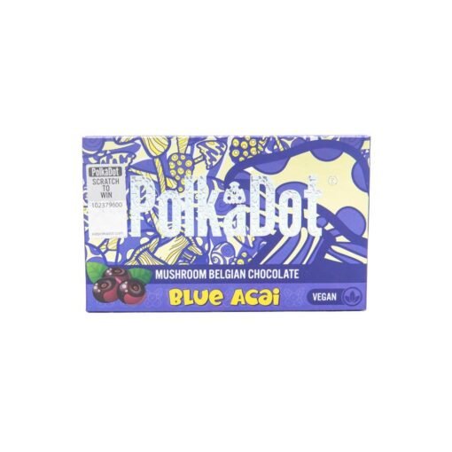 Polkadot Blue Acai Chocolate Bar 1 Polkadot Blue Acai Chocolate Bar