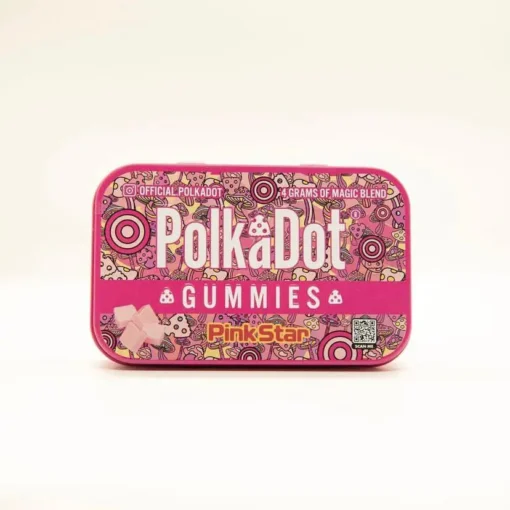 Polkadot Pink Star Gummies 1 Polkadot Pink Star Gummies