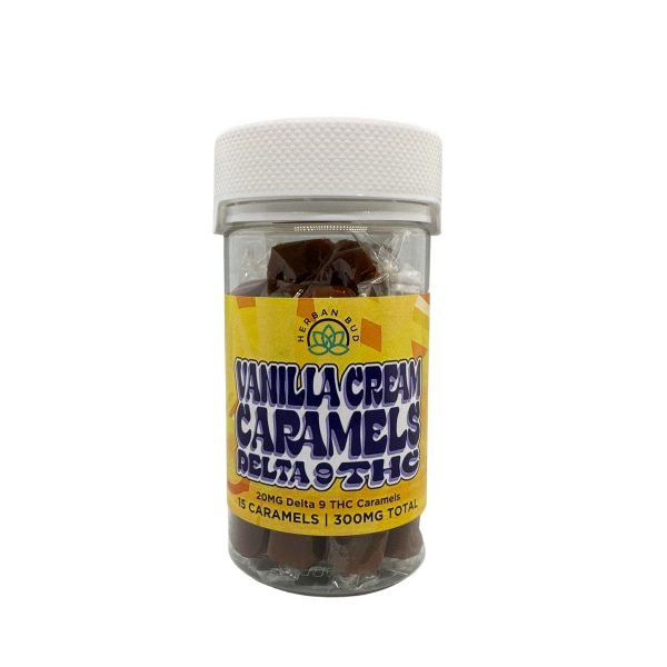 Delta-9 THC Vanilla Cream Caramels – 300mg 1 Delta-9 THC Vanilla Cream Caramels – 300mg