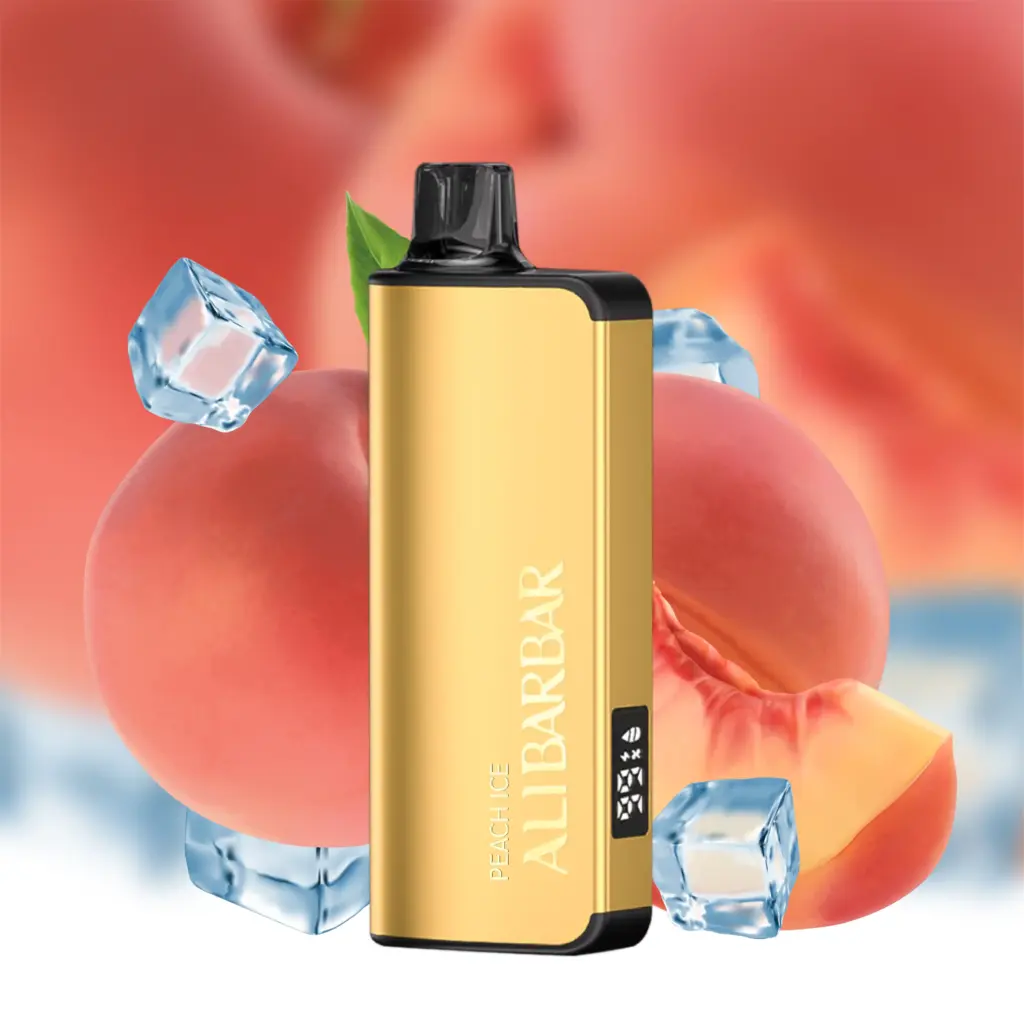 ALIBARBAR INGOT 9000 Puffs Peach Ice 1 ALIBARBAR INGOT 9000 Puffs Peach Ice