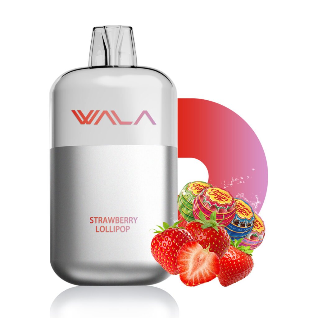 WALA POP 10000 Puffs Strawberry Lollipop 1 WALA POP 10000 Puffs Strawberry Lollipop