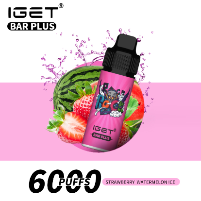 Strawberry Watermelon Ice – IGET Bar Plus 6000 Puffs 2 Strawberry Watermelon Ice – IGET Bar Plus 6000 Puffs - Image 2